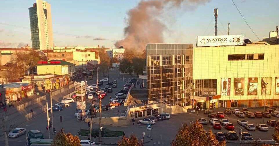 В центрі Донецька пролунали вибухи, - ФОТО, ВІДЕО